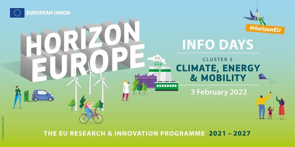 Ορίζοντας Ευρώπη Cluster 5: Ενημερωτική ημερίδα και διεθνής εκδήλωση δικτύωσης, 3-4 Φεβρουαρίου 2022