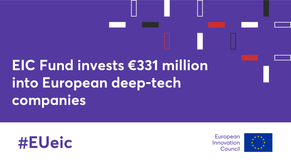 Το Ταμείο του Ευρωπαϊκού Συμβουλίου Καινοτομίας χορηγεί μετοχικό κεφάλαιο αξίας 331 εκατομμυρίων ευρώ σε ευρωπαϊκές εταιρείες βαθιάς τεχνολογίας (deep-tech)